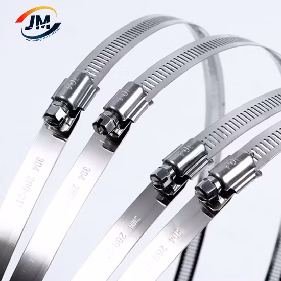 Stainless Steel 8mm Bandwidth Small American Type Hose Clamps